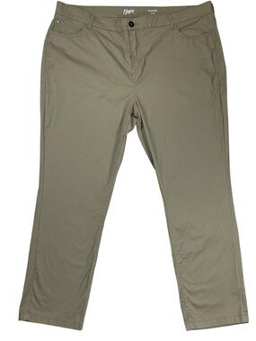 Mugsy Khaki Pants Men’s 44x30 Beige Performance Chino Stretch Straight Leg